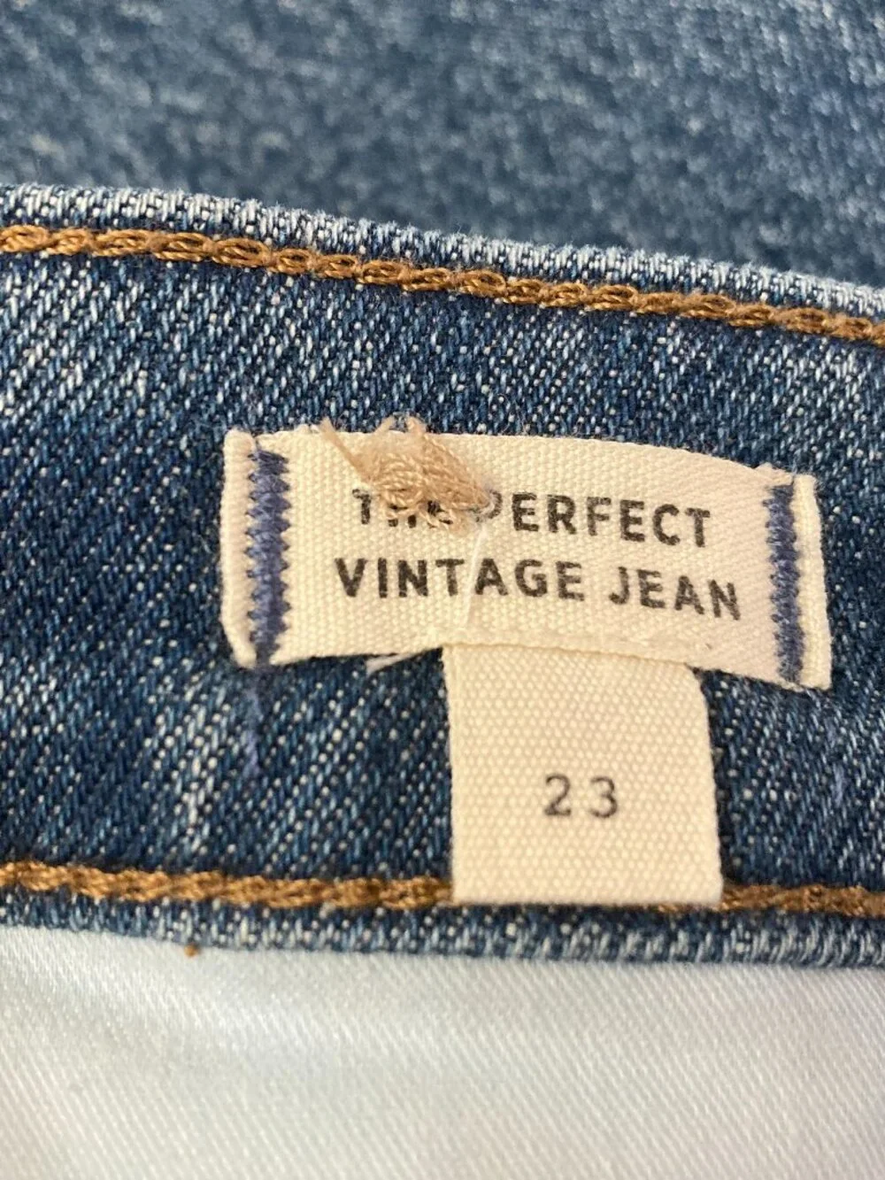Madewell 9” The Perfect Vintage Jean Blue Jeans Size 23 Women's Preppy Denim - Picture 3 of 8